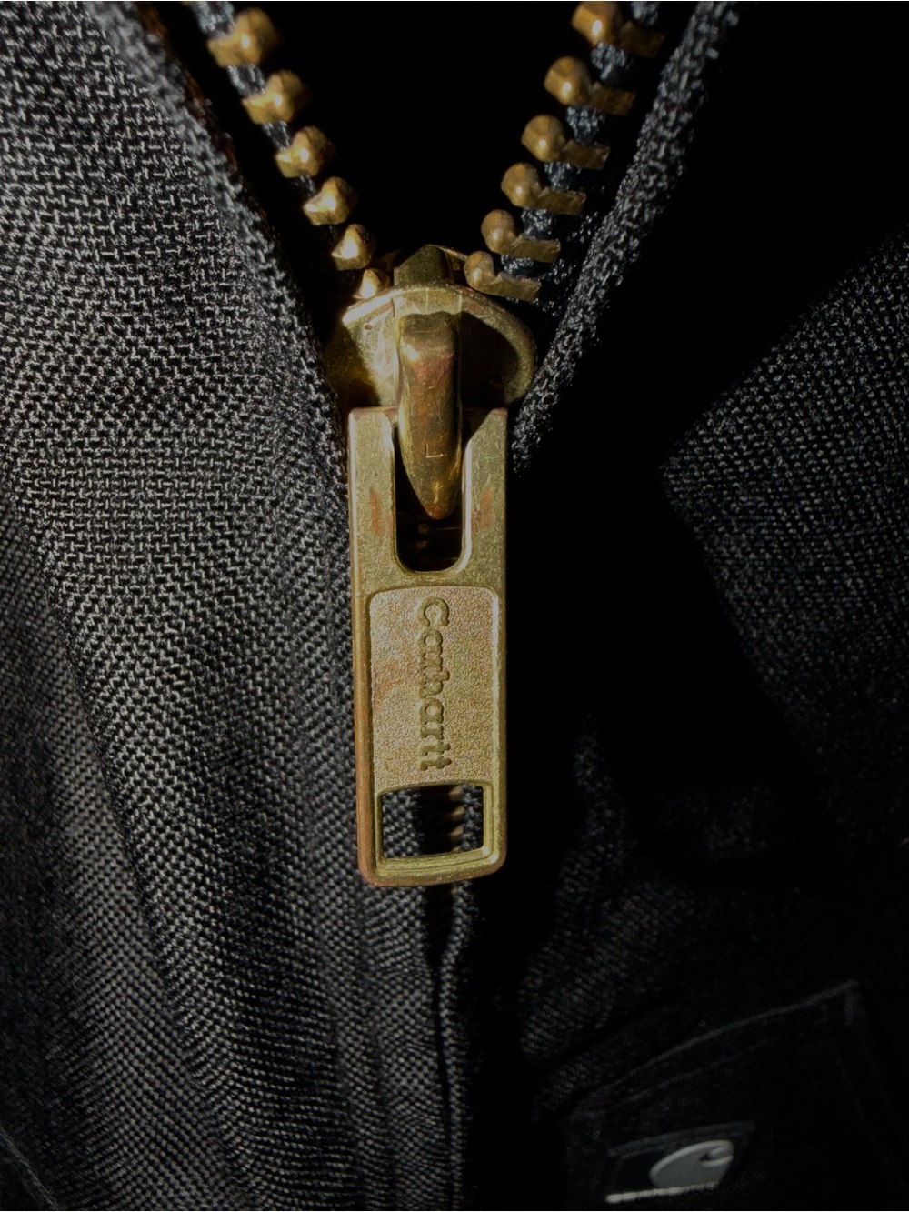 Vintage Carhartt '05 Extreme Arctic J133 BLK Quilted Lining Jacket Work Coat Med - Picture 7 of 10